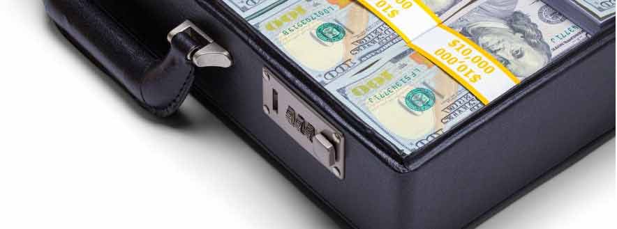 briefcase of money