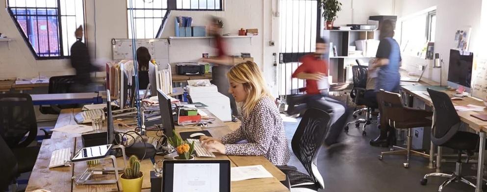 Working in the office