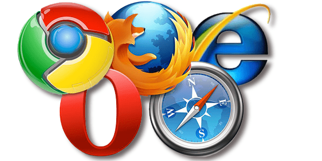 chrome, firefox, ie, opera, safari logo