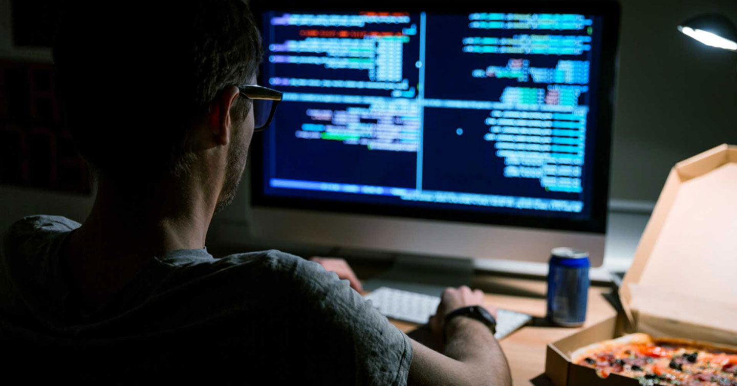 programmer works at night